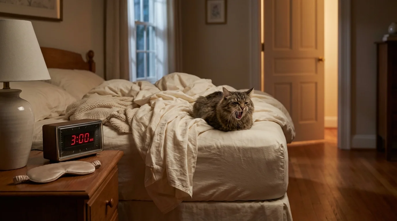 Chat qui miaule la nuit : comprendre les causes et y remédier